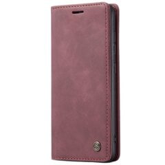 Кожиный чехол-книжка "CaseMe" Retro - бордовый (Galaxy A51) цена и информация | Чехлы для телефонов | pigu.lt