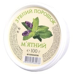 Зубной порошок Мятный, FARMAKOM, 100 г цена и информация | Зубные щетки, пасты | pigu.lt