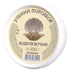 Зубной отбеливающий порошок, FARMAKOM, 100 г цена и информация | Зубные щетки, пасты | pigu.lt