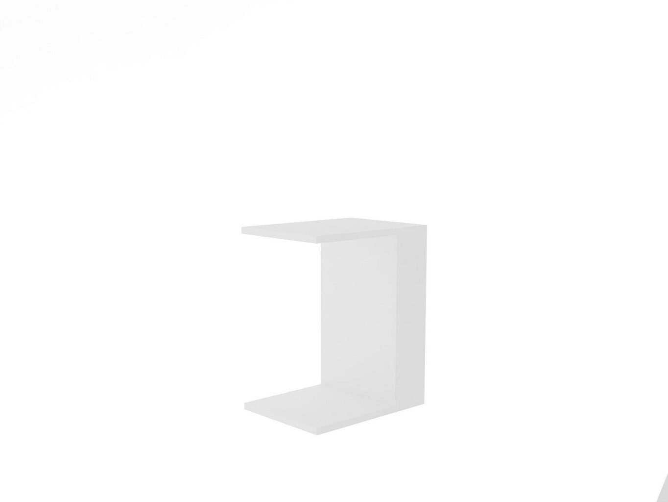 Kavos staliukas Asir, 30x50x40 cm, baltas kaina ir informacija | Kavos staliukai | pigu.lt