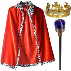 Karaliaus kostiumas, 3 dalių kaina ir informacija | Karnavaliniai kostiumai | pigu.lt