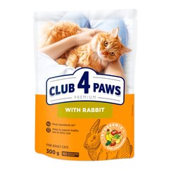 Club 4 Paws Premium suaugusioms katėms su triušiena, 300 g kaina ir informacija | Sausas maistas katėms | pigu.lt