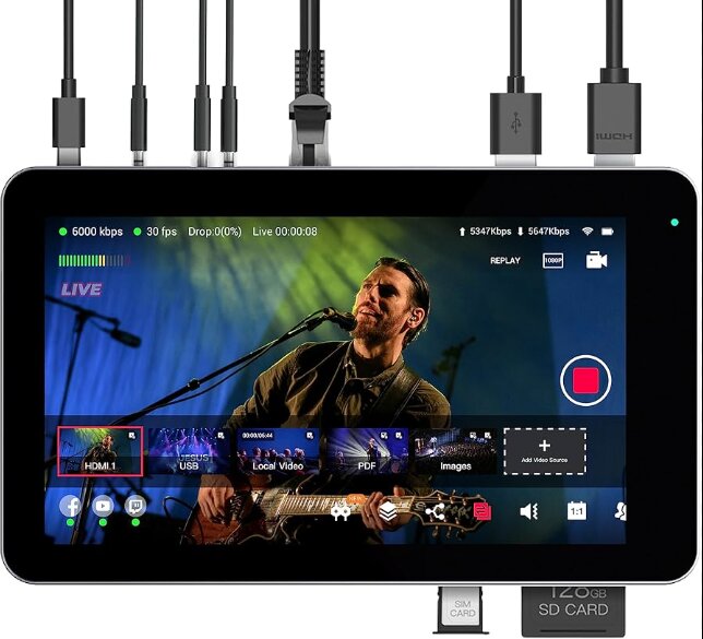 YoloLiv YoloBox Mini Portable Live Stream Studio цена и информация | Priedai vaizdo kameroms | pigu.lt