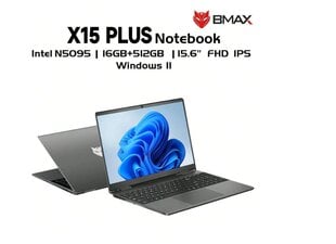 BMAX X15 PLUS Windows 11 цена и информация | Ноутбуки | pigu.lt