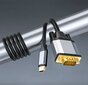 REAGLE USB C į VGA 1,8 m FULL HD D-SUB kabelis 1080p USB-C adapterio kabelis цена и информация | Korpusų priedai | pigu.lt