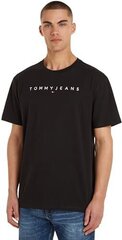 ФУТБОЛКА С ЛОГОТИПОМ TJM REG LINEAR EXT Tommy Jeans DM0DM17993BDS цена и информация | Мужские футболки | pigu.lt