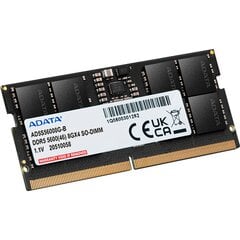 Adata SO-DIMM 8 ГБ DDR5-5600, ОЗУ цена и информация | Оперативная память (RAM) | pigu.lt