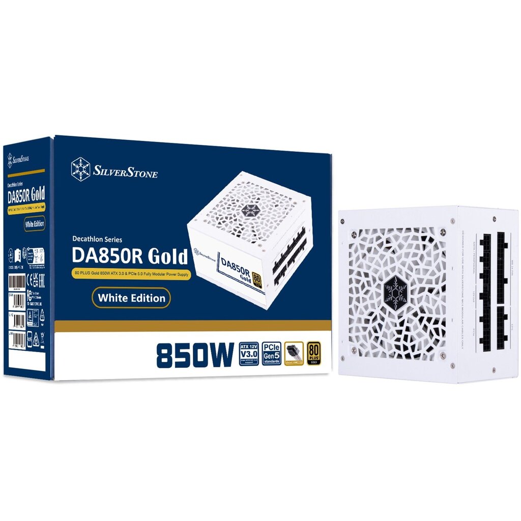 Silverstone DA850R Gold (SST-DA850R-GMA-WWW) kaina ir informacija | Maitinimo šaltiniai (PSU) | pigu.lt