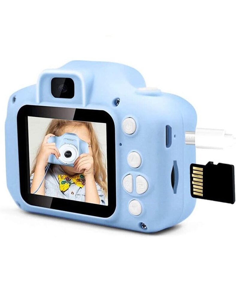 Children's camera + 64GB kortelė kaina ir informacija | Skaitmeniniai fotoaparatai | pigu.lt