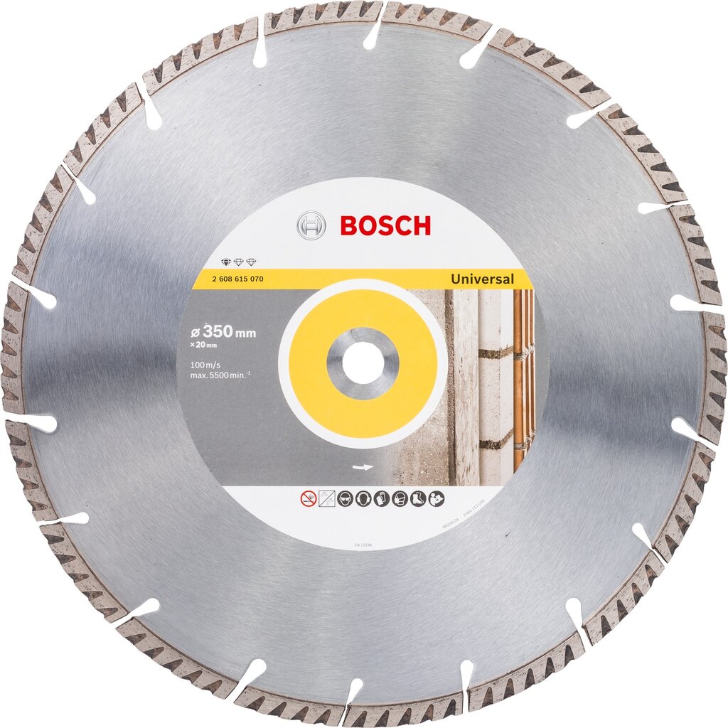 Bosch Deimantinis pjovimo diskas Standartinis universalus 350mm цена и информация | Mechaniniai įrankiai | pigu.lt