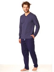 Pižama vyrams MNS-382 B22, mėlyna цена и информация | Мужские халаты, пижамы | pigu.lt