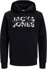 Jack&Jones bluzonas vyrams 12250682, juodas цена и информация | Мужские толстовки | pigu.lt