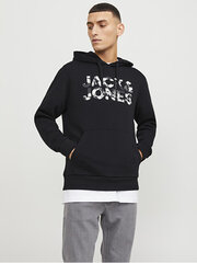 Jack&Jones bluzonas vyrams 12250682, juodas цена и информация | Мужские толстовки | pigu.lt