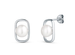 JwL Luxury Pearls Изысканные серебряные серьги с настоящим жемчугом JL0829 цена и информация | Серьги | pigu.lt