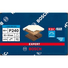 Bosch Expert C470 šlifavimo lapas, 93mm, K240 kaina ir informacija | Šlifuokliai | pigu.lt