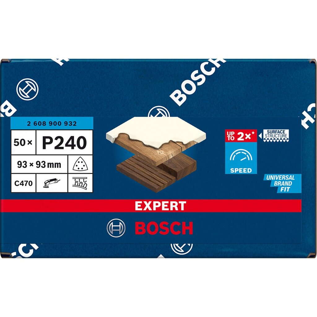 Bosch Expert C470 šlifavimo lapas, 93mm, K240 цена и информация | Šlifuokliai | pigu.lt