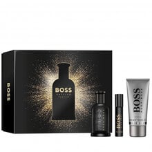 Hugo Boss Boss Bottled Parfum Dárková sada Parfum 100 мл, миниатюра 10 мл и гель 100 мл цена и информация | Мужские духи | pigu.lt