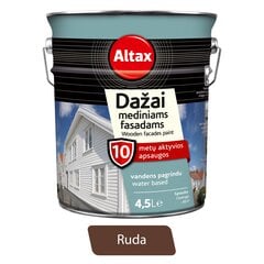 Medienos dažai Altax, ruda, 4,5L цена и информация | Краска | pigu.lt