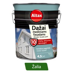 Medienos dažai Altax, žalia, 4,5L цена и информация | Краска | pigu.lt
