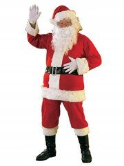 Kalėdų senelio kostiumas, 10 elementų kaina ir informacija | Karnavaliniai kostiumai | pigu.lt