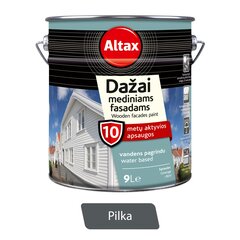 Medienos dažai Altax, pilka, 9L kaina ir informacija | Dažai | pigu.lt