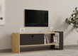 TV staliukas Asir, 120x36,8x25 cm, pilkas/smėlio spalvos цена и информация | TV staliukai | pigu.lt