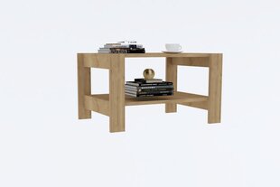 Kavos staliukas Asir, 69,8x40x50 cm, smėlio spalvos kaina ir informacija | Kavos staliukai | pigu.lt