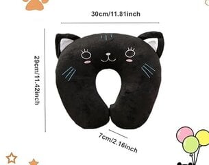 U-образная подушка для шеи в форме кошки цена и информация | Аксессуары для автокресел | pigu.lt