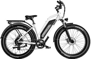Elektrinis dviratis Himiway Cruiser Step-Thru 26", baltas kaina ir informacija | Elektriniai dviračiai | pigu.lt