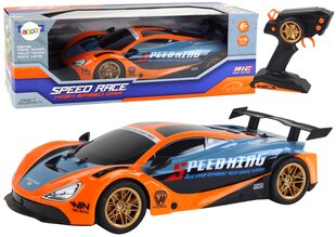 Nuotoliniu būdu valdomas sportinis automobilis Lean Toys, oranžinis, 42,5x22x10cm цена и информация | Игрушки для мальчиков | pigu.lt