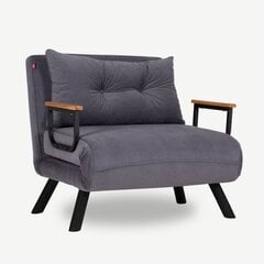 1 sėdynės sofa-lova Sando Single - Grey цена и информация | Кресла в гостиную | pigu.lt