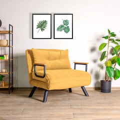 Fotelis Sando, geltonas цена и информация | Кресла в гостиную | pigu.lt