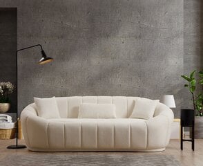 Trivietė sofa Asir Midye 3, smėlio spalvos kaina ir informacija | Sofos | pigu.lt