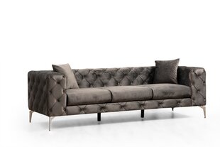 Trivietė sofa Atelier Del Sofa Como, pilka цена и информация | Диваны | pigu.lt