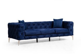 Trivietė sofa Atelier Del Sofa Como, mėlyna kaina ir informacija | Sofos | pigu.lt