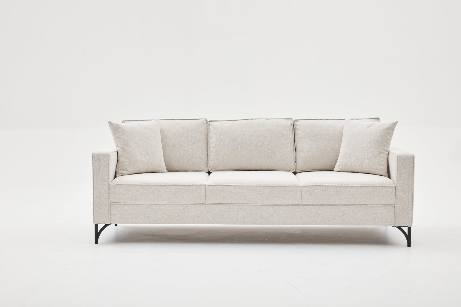 Trivietė sofa Atelier Del Sofa Berlin, smėlio spalvos kaina ir informacija | Sofos | pigu.lt