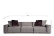 Trivietė sofa Asir Lego, pilka kaina ir informacija | Sofos | pigu.lt