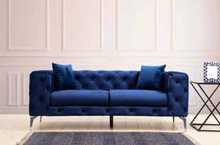 2 vietų sofa Como - Navy Blue цена и информация | Диваны | pigu.lt