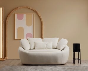 Dvivietė sofa Atelier Del Sofa Midye Love Seat, smėlio spalvos kaina ir informacija | Sofos | pigu.lt