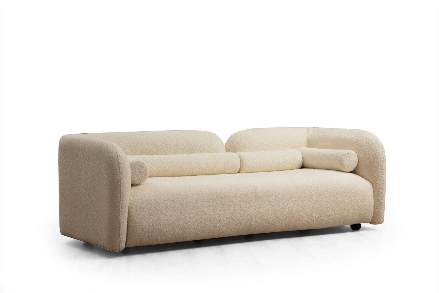 Sofa Asir Victoria Cream Bouclette, smėlio spalvos kaina ir informacija | Sofos | pigu.lt