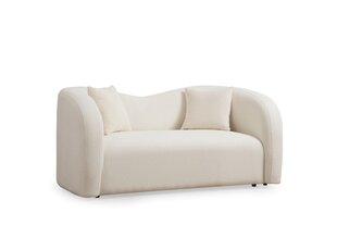 Dvivietė sofa Asir Asos Cream 2, smėlio spalvos kaina ir informacija | Sofos | pigu.lt