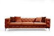 Trivietė sofa Atelier Del Sofa Como, oranžinė kaina ir informacija | Sofos | pigu.lt