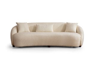 Trivietė sofa Asir Napoli Cream Bouclette, smėlio spalvos kaina ir informacija | Sofos | pigu.lt