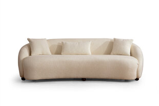 Trivietė sofa Asir Napoli Cream Bouclette, smėlio spalvos цена и информация | Диваны | pigu.lt