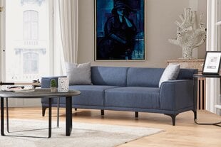 Trivietė sofa Asir Petra 3, mėlyna цена и информация | Диваны | pigu.lt