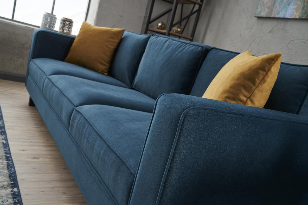 Trivietė sofa Asir Kale Velvet, žalia kaina ir informacija | Sofos | pigu.lt