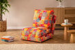 Fotelis-lova Asir Taida 1, oranžinis kaina ir informacija | Svetainės foteliai | pigu.lt