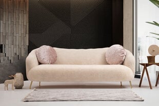 Trivietė sofa Asir Istiridye, smėlio spalvos цена и информация | Диваны | pigu.lt