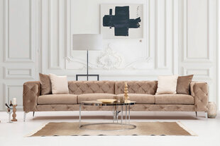 Keturvietė sofa Asir Como, ruda цена и информация | Диваны | pigu.lt