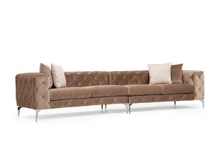 Keturvietė sofa Asir Como, ruda kaina ir informacija | Sofos | pigu.lt